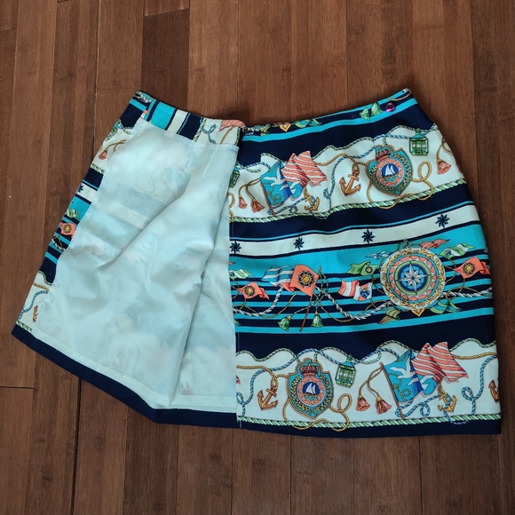 Talbots Silk Nautical Skirt - Picture 3 of 6